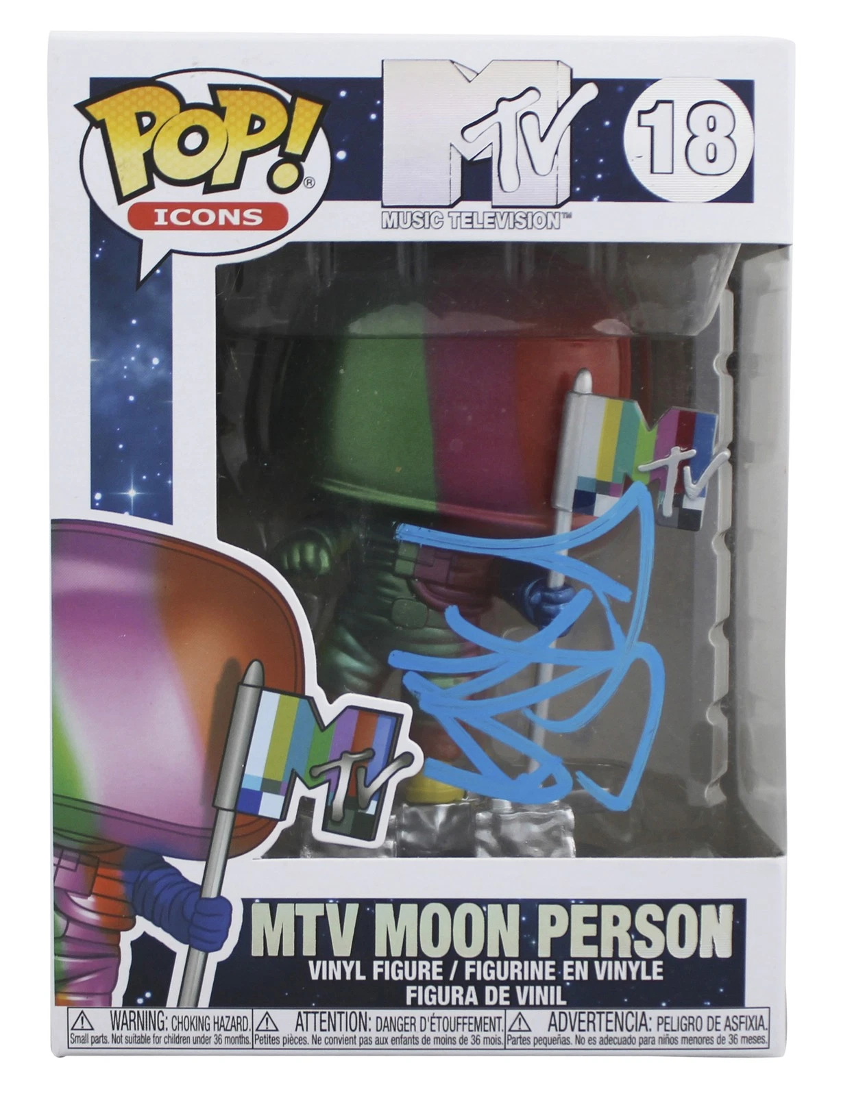 Sia Authentic Signed MTV Moon Person #18 Funko Pop Vinyl Figure JSA #AN79564