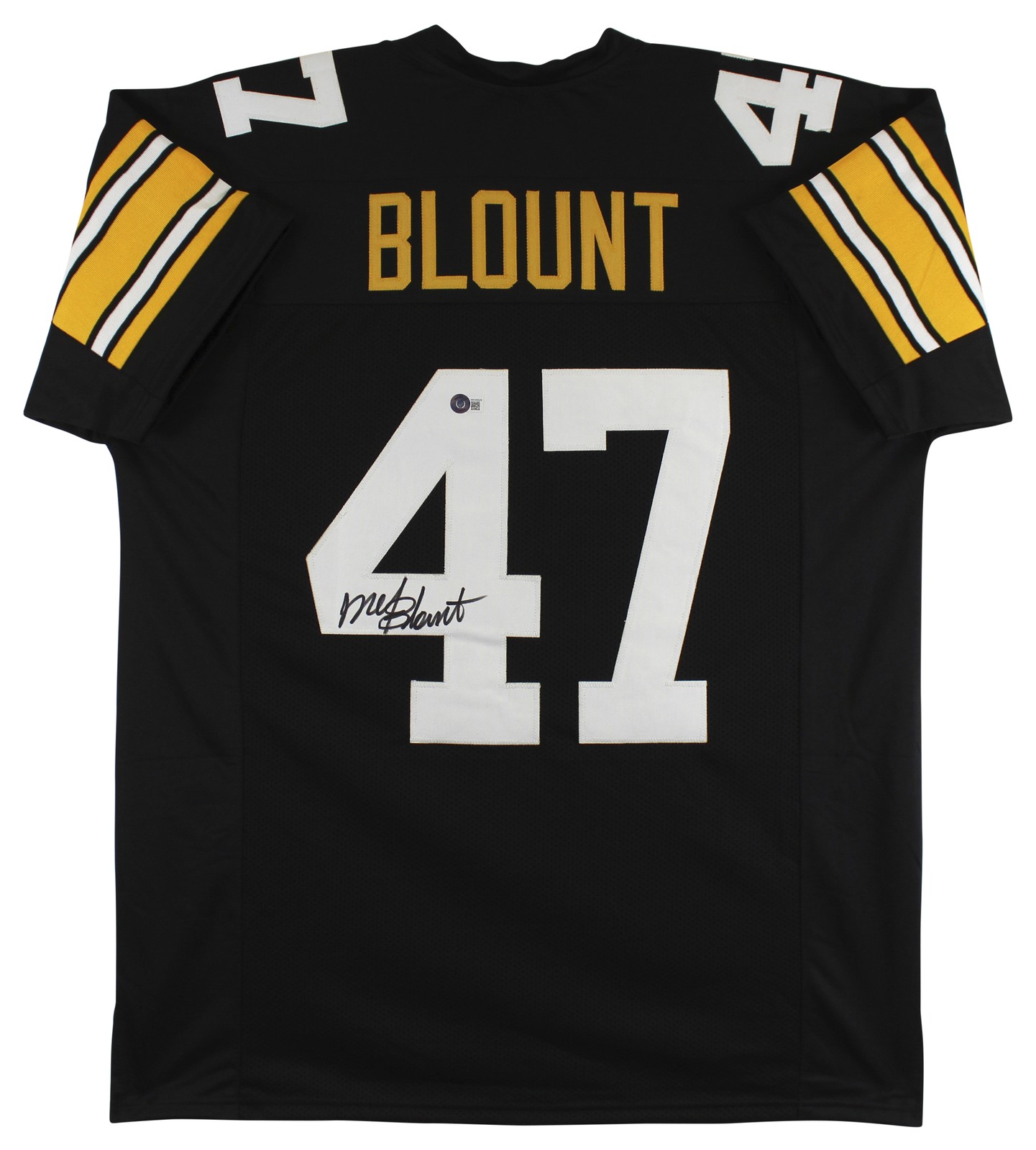 Mel Blount Authentic Signed Black Pro Style Jersey Autographed BAS Witnessed