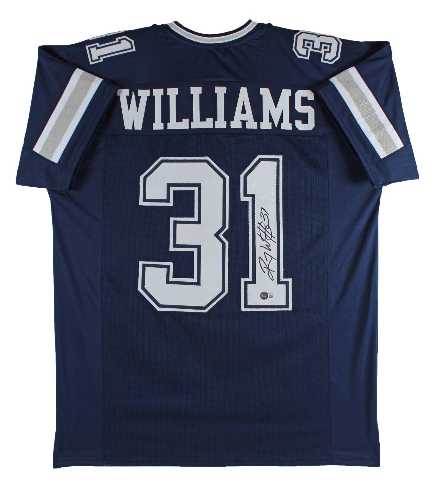 Roy Williams Authentic Signed Navy Blue Pro Style Jersey Autographed BAS Witness