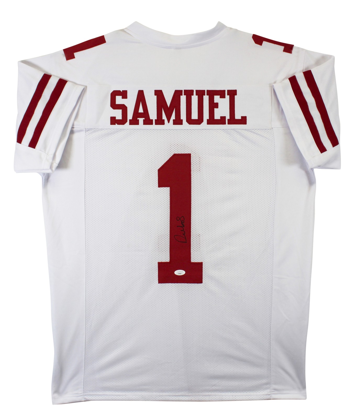 Deebo Samuel Authentic Signed White Pro Style Jersey Autographed JSA 3