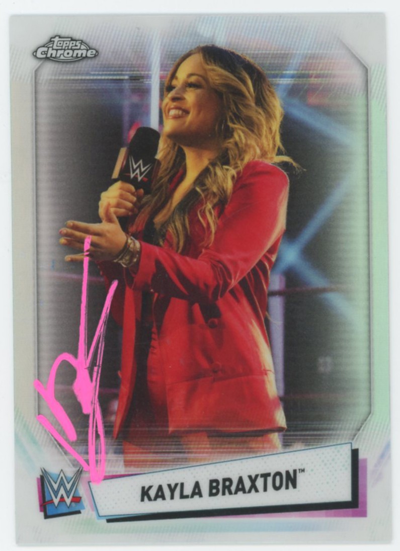 Kayla Braxton WWE Authentic Signed 2021 Topps #57 Card BAS #BS86703