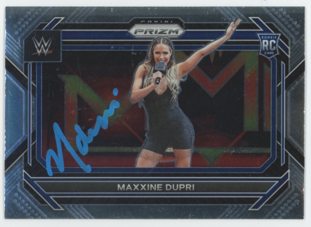 Maxxine Dupri WWE Authentic Signed 2023 Panini Prizm #85 Card BAS #BS86846