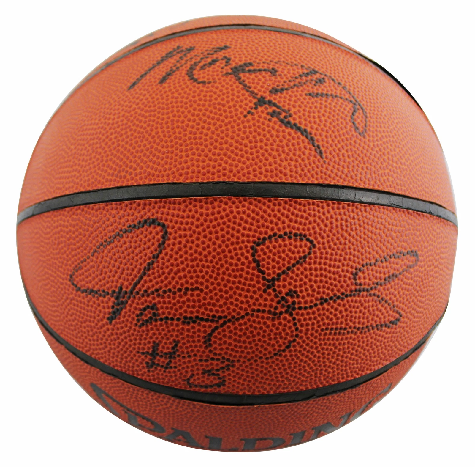 1993-94 76ers (11) Malone, Woolridge, Hornacek Signed Basketball BAS #AE13996