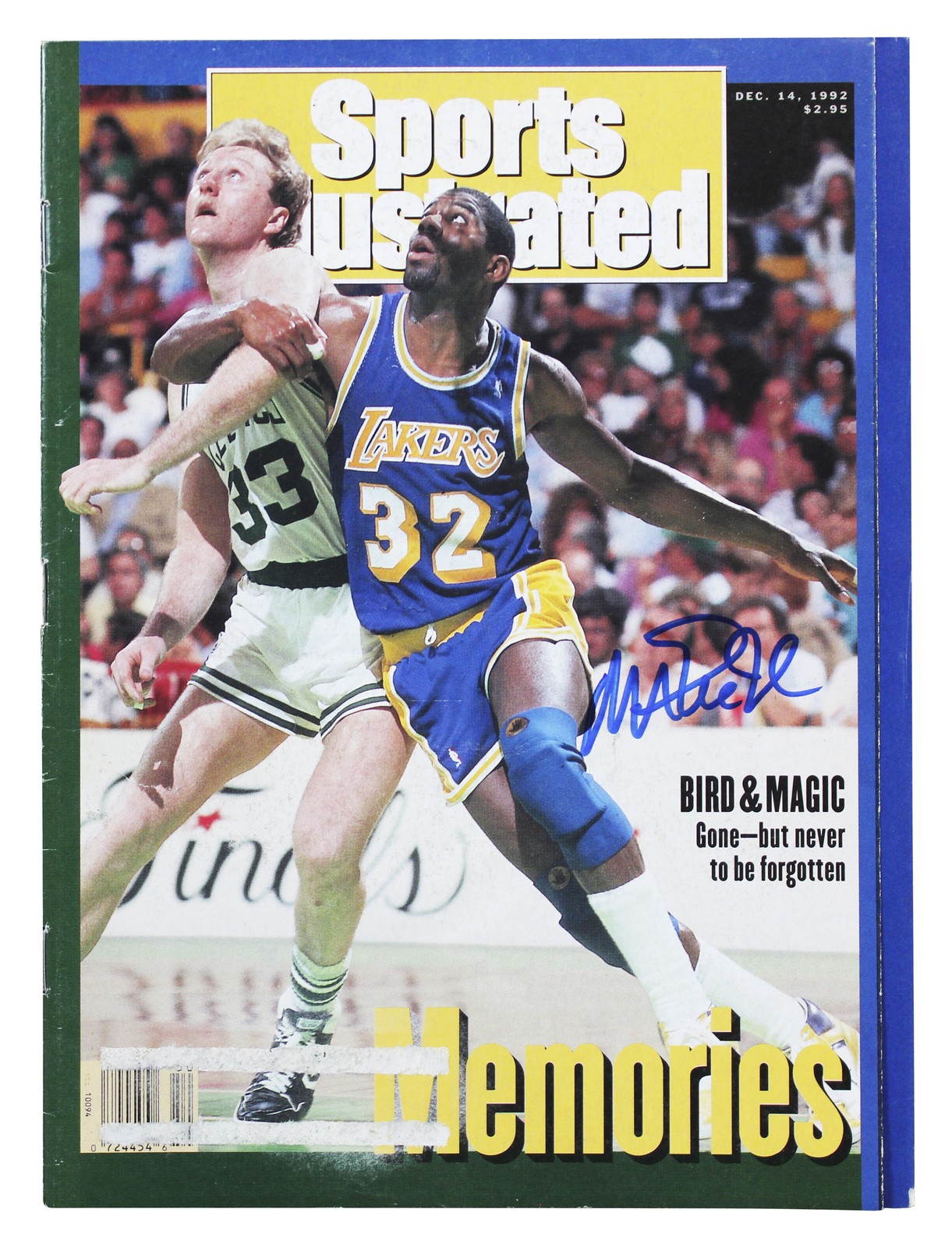 Lakers Magic Johnson Signed 1992 Sports Illustrated Magazine BAS Wit #3W387271