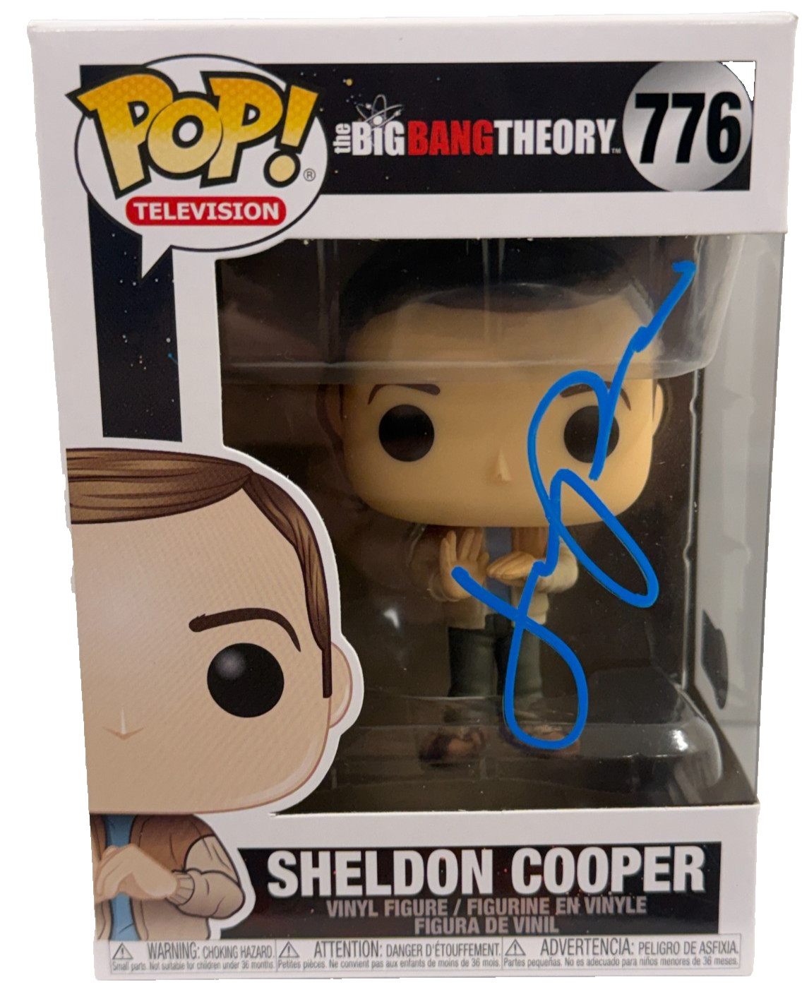 Jim Parsons Signed Sheldon Cooper Funko Big Bang Theory Autograph Beckett