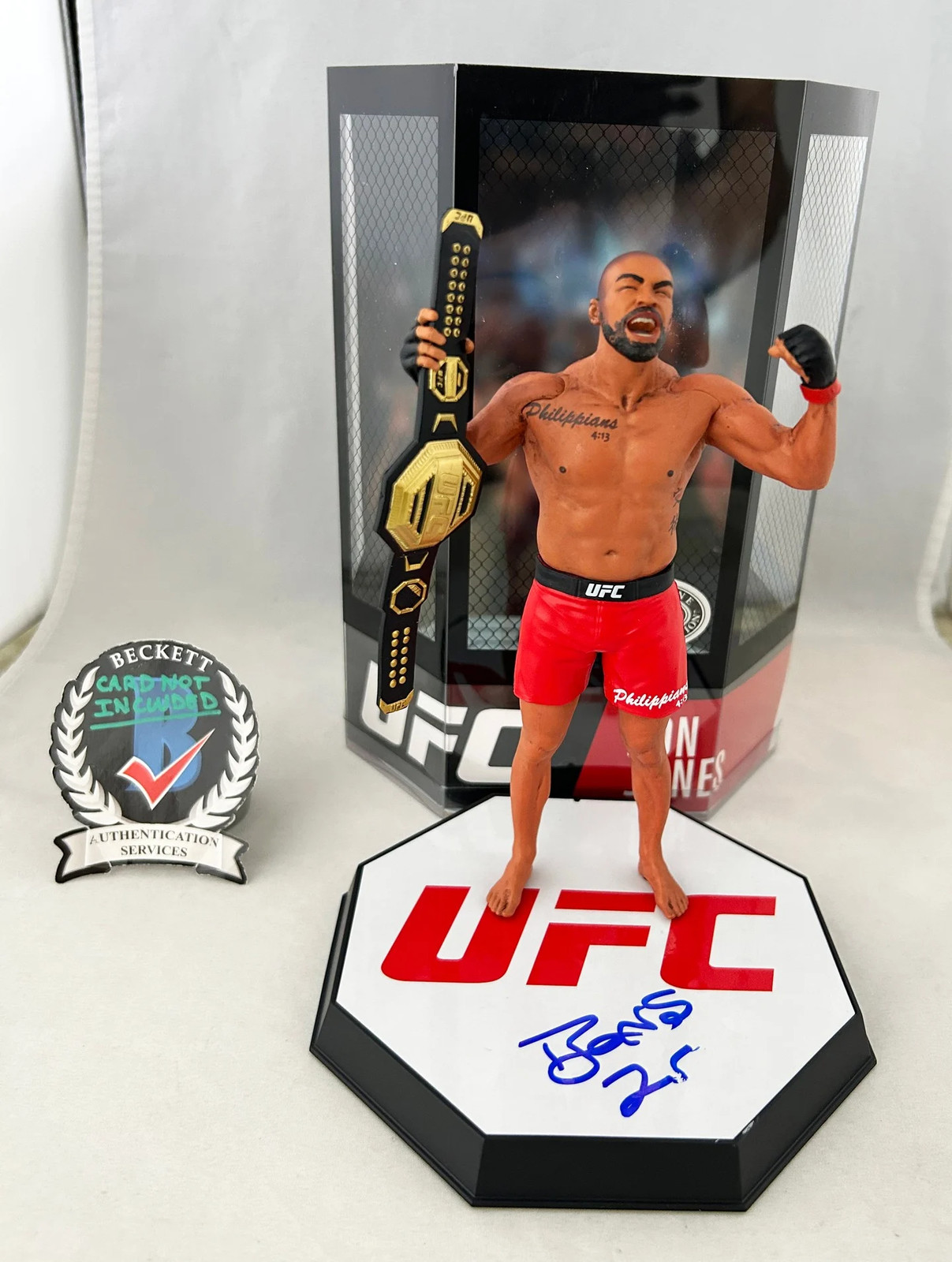 Jon Bones Jones Signed Action Figure McFarlane Series 2 UFC MMA Beckett BAS 1...