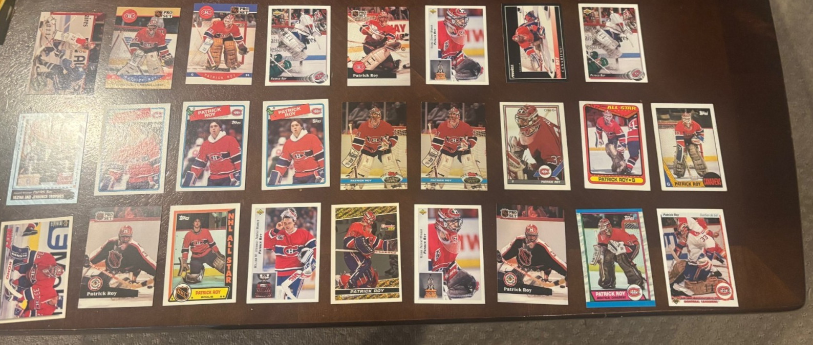 (26) Card Patrick Roy Vintage Card Lot 1980 1990's Montreal Canadiens NM-MT