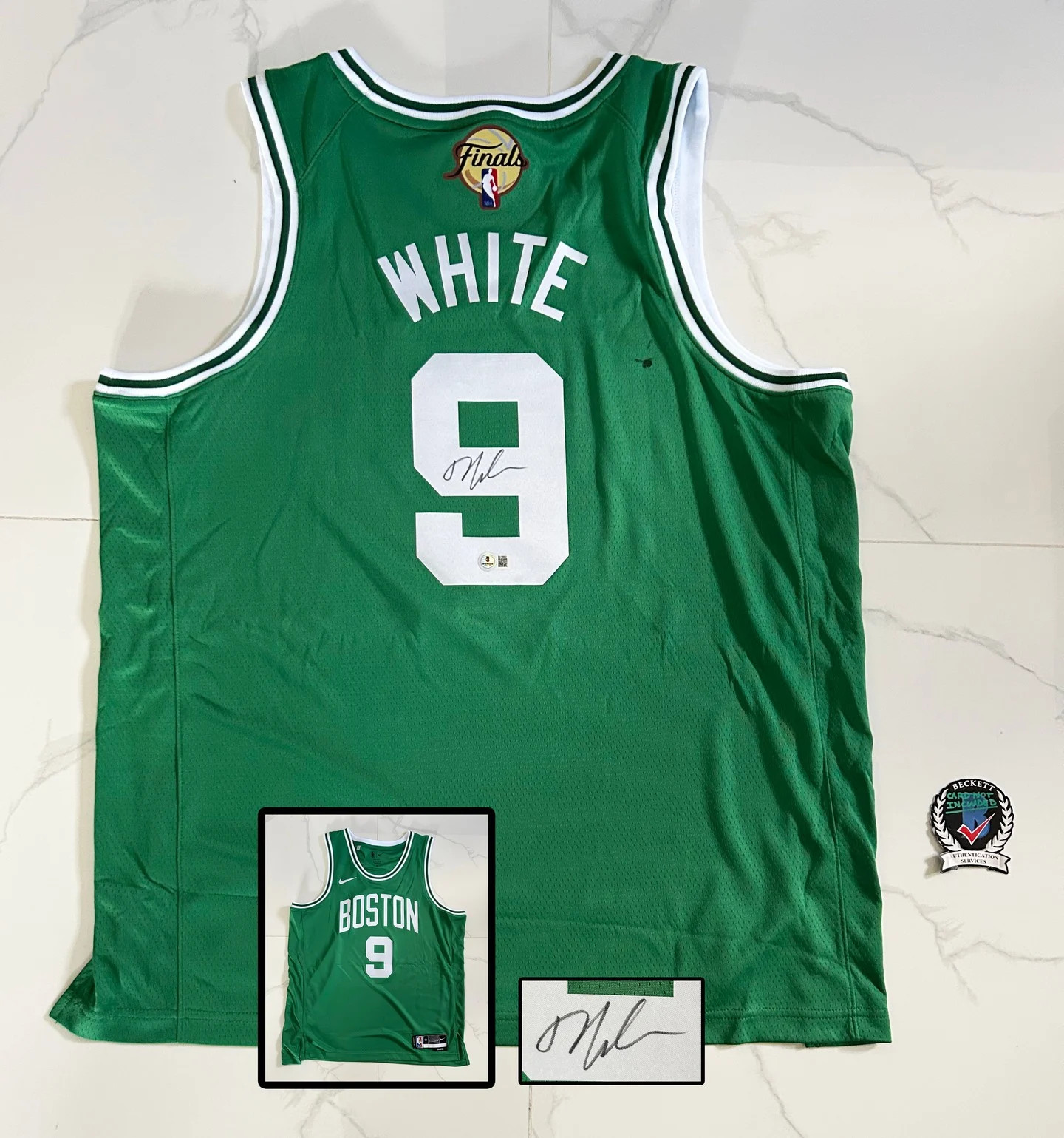 Derrick White Signed Jersey Boston Celtics Beckett BAS COA