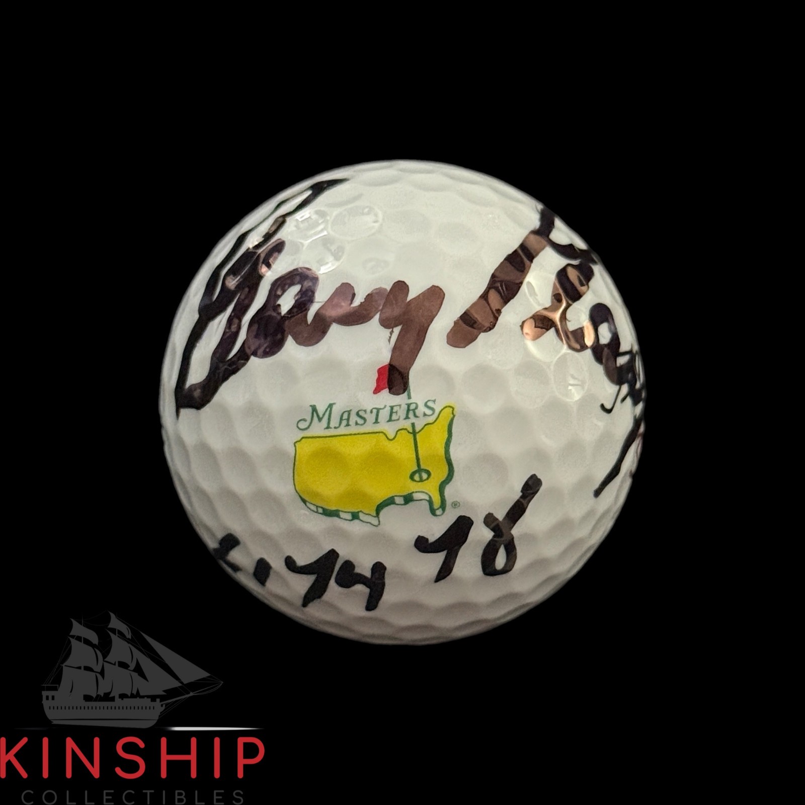 Gary Player signed Masters Logo Golf Ball JSA COA Inscribed 61,74,78 Rare A4104