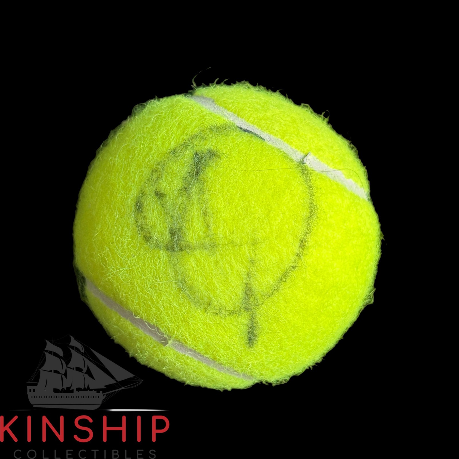 Novak Djokovic signed Wilson Tennis Ball JSA COA Rare Bold Auto A4120
