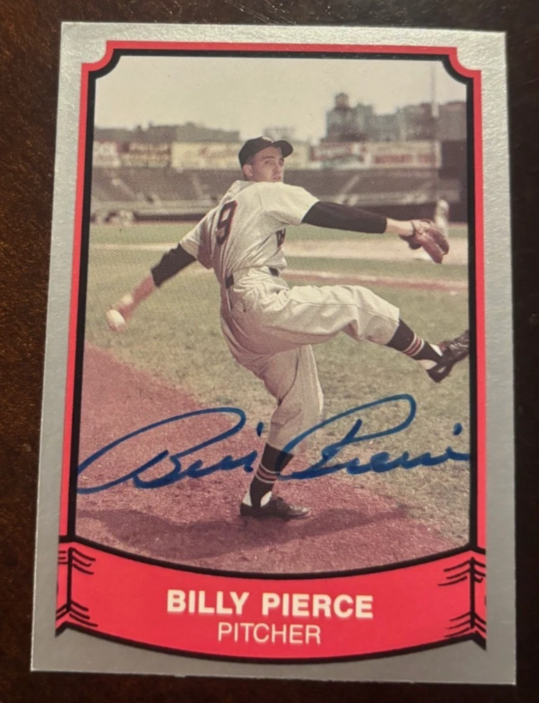 1989 PACIFIC LEGENDS II BILLY PIERCE CHICAGO WHITE SOX signed autographed card