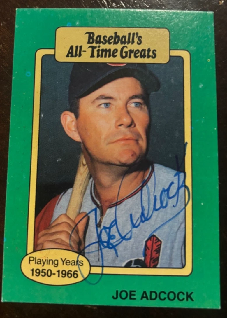 1987 Hygrade Baseball's All-Time Greats Joe Adcock signed autographed Card