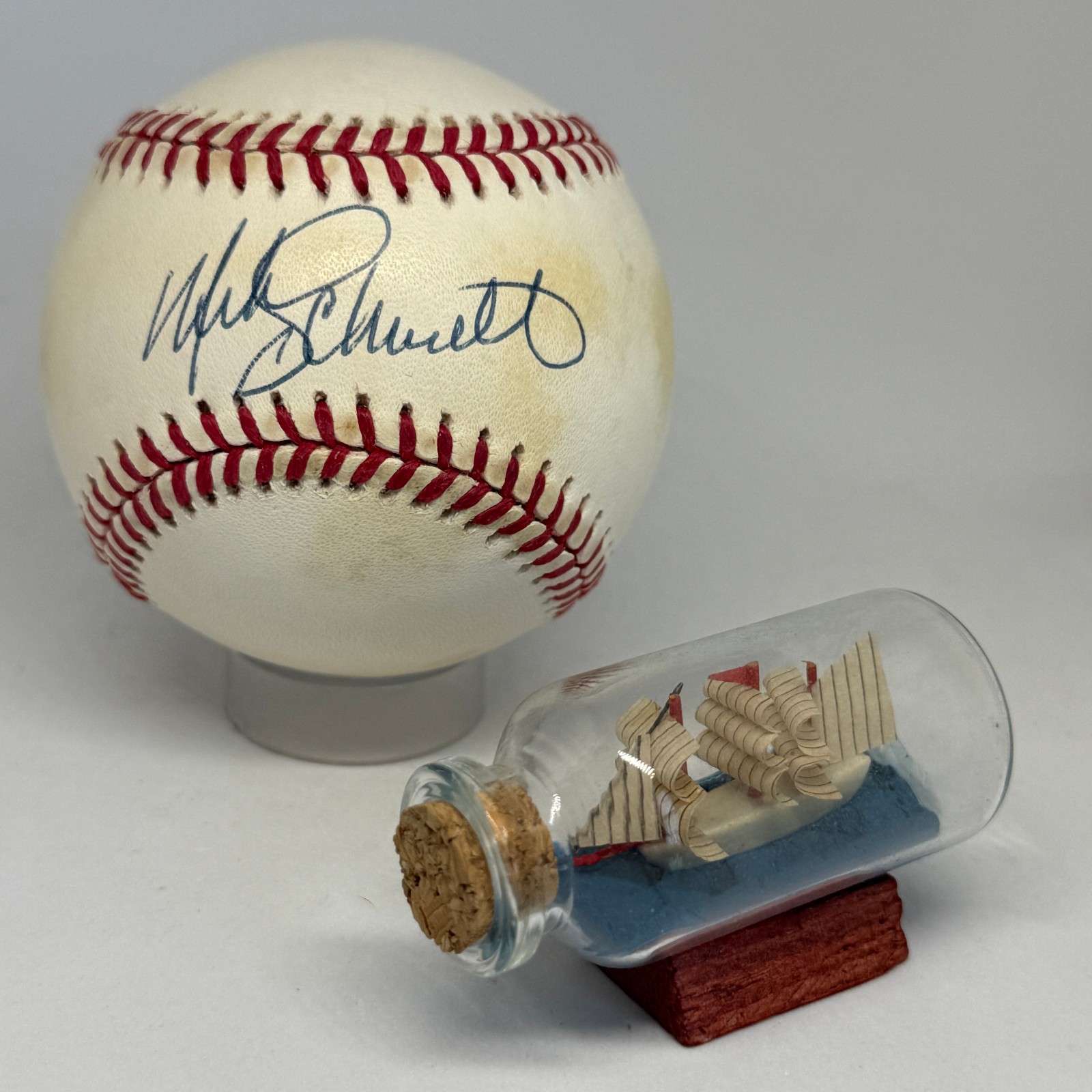 Mike Schmidt signed Rawlings ONL Baseball JSA COA Phillies HOF Auto A4146