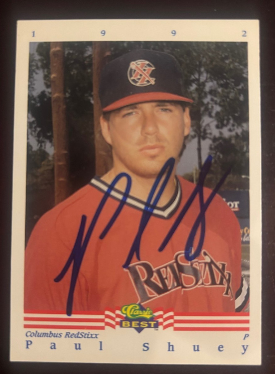 Paul Shuey 1992 Classic Best Autographed Signed card BASEBALL #401 Guardians
