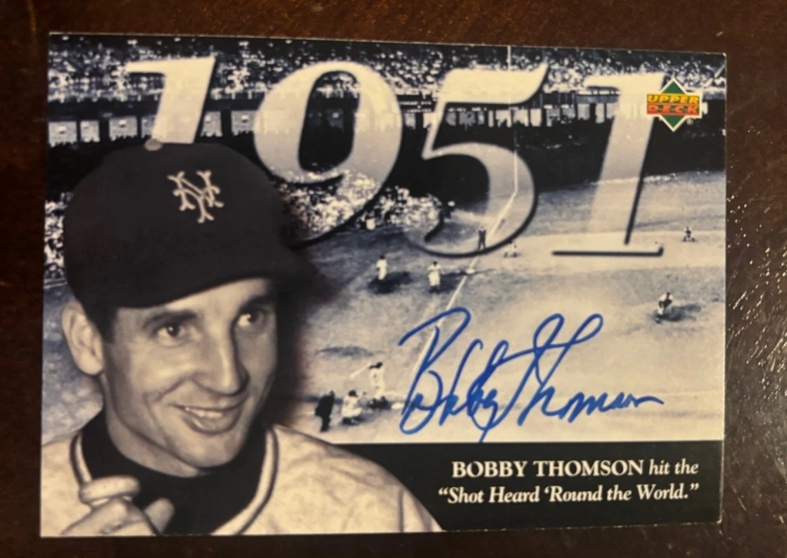 1994 Upper Deck All-Time Heroes #115 Bobby Thomson signed autographed card