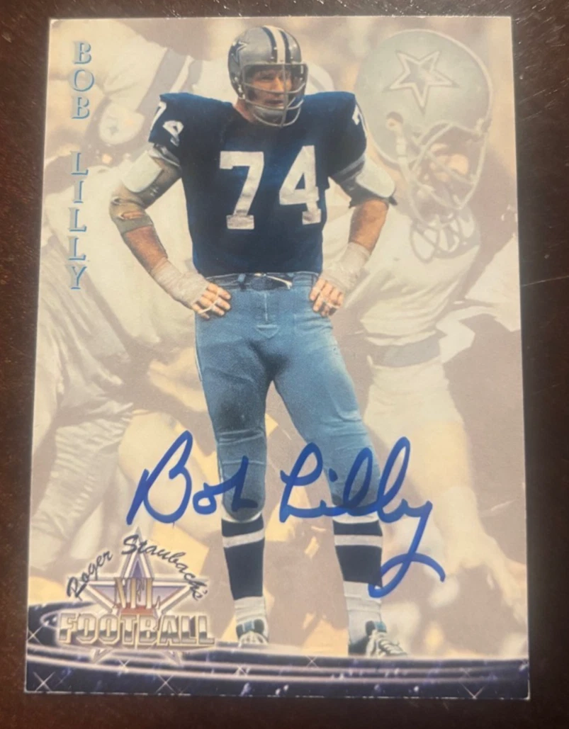1994 Ted Williams Card Co Bob Lilly signed autographed card #3 Dallas Cowboys