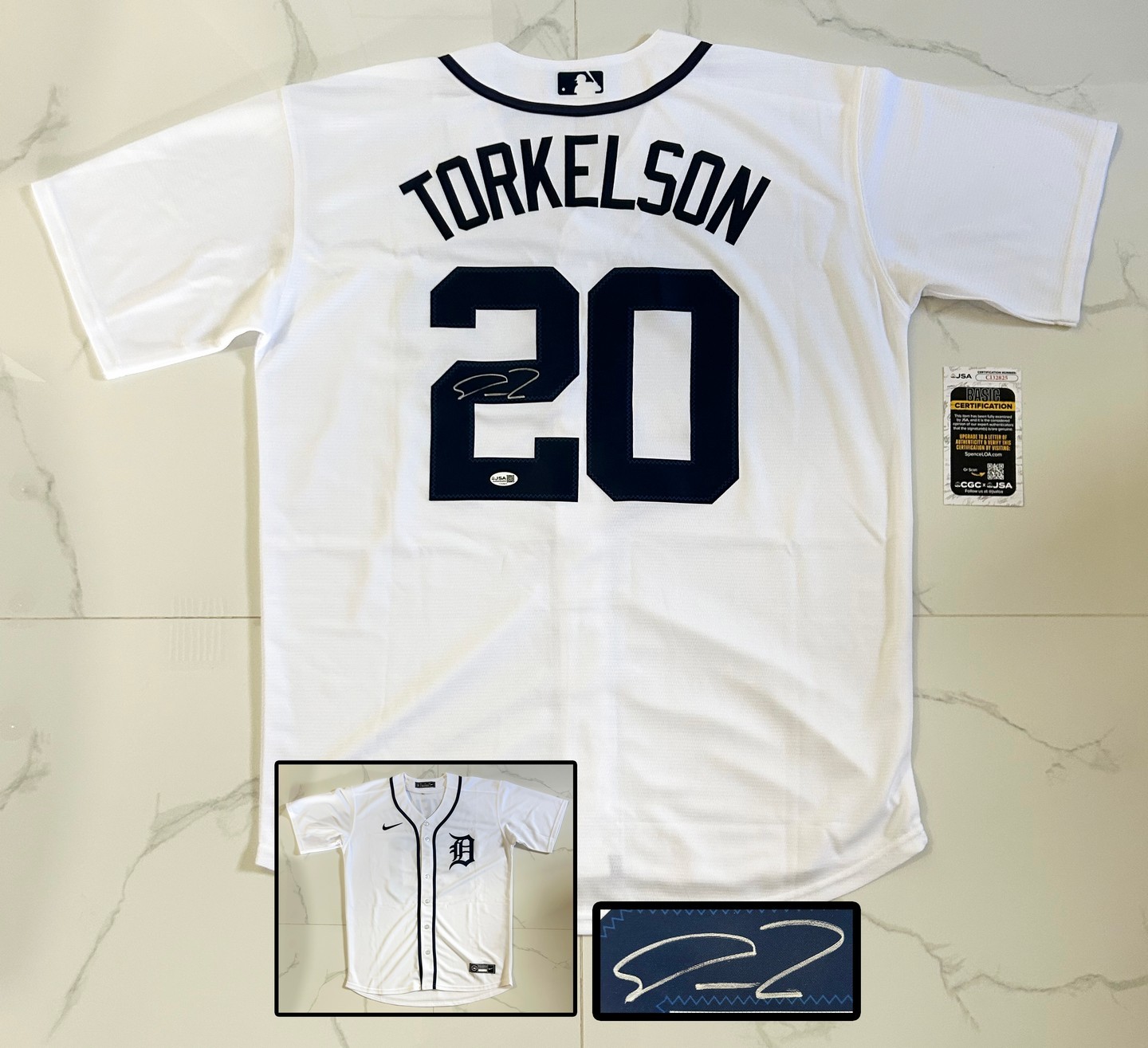 Spencer Torkelson Signed Jersey Detroit Tigers JSA COA