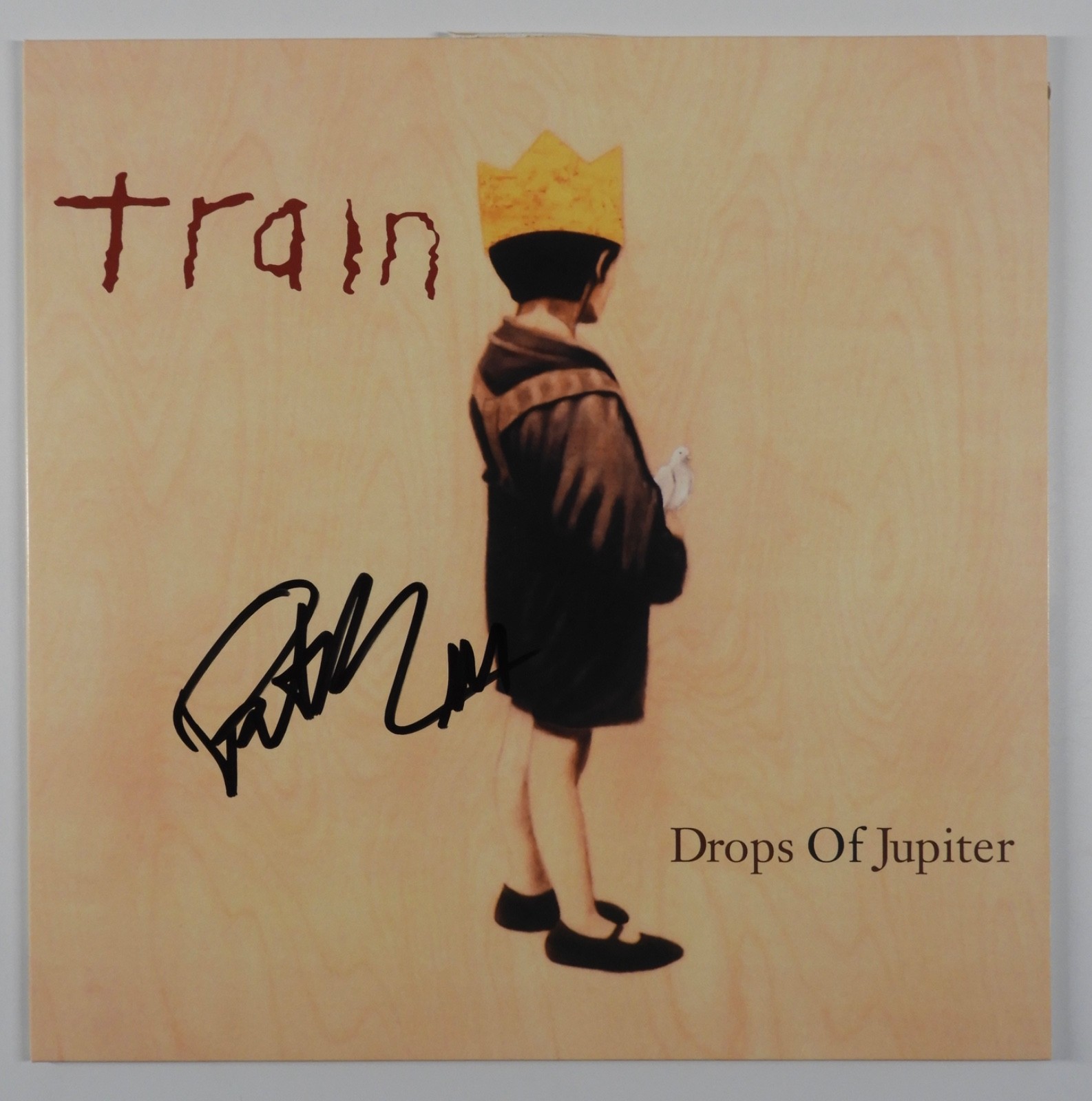 Train Pat Monahan Signed Autograph JSA Vinyl Record Album Drops Of Jupiter