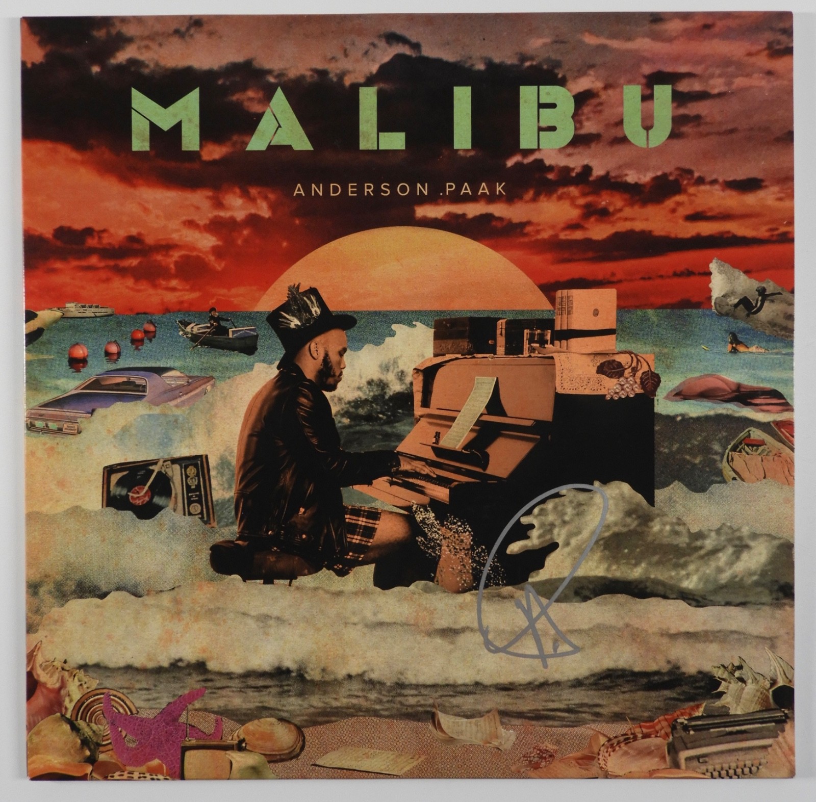 Anderson Paak JSA Signed Autograph Album Record Vinyl Malibu