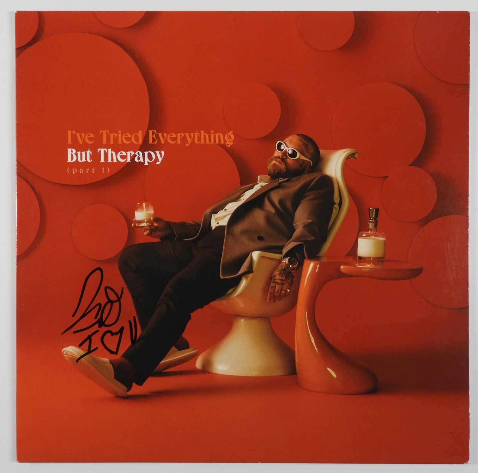 Teddy Swims JSA Signed Autograph Album Record Vinyl I've Tried Everything