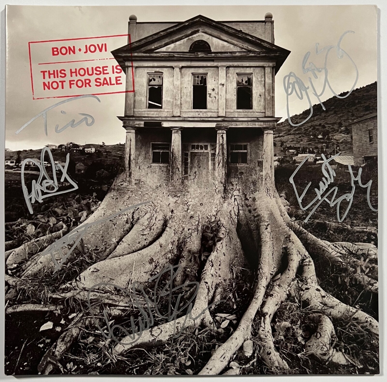 Bon Jovi Fully Signed REAL Autograph Album Vinyl Epperson