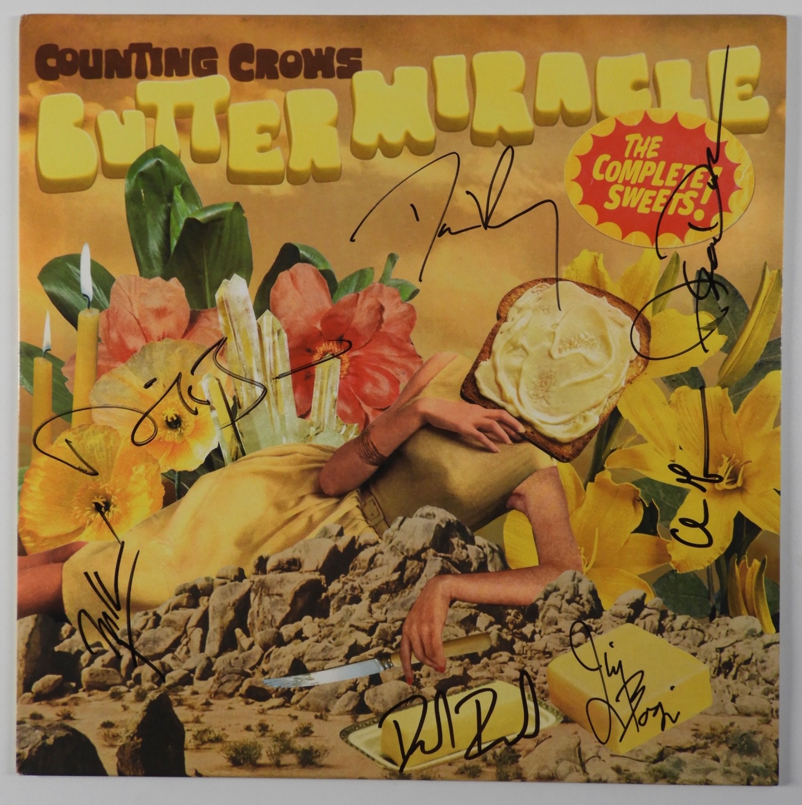 Counting Crows JSA Fully Signed Autograph Record Album Vinyl Butter Miracle