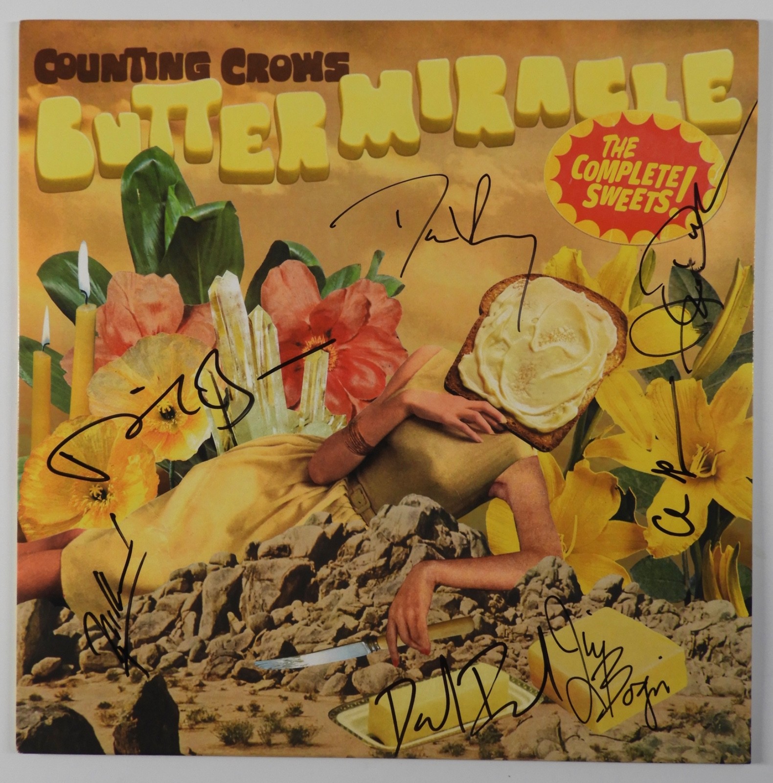Counting Crows JSA Fully Signed Autograph Record Album Vinyl Butter Miracle