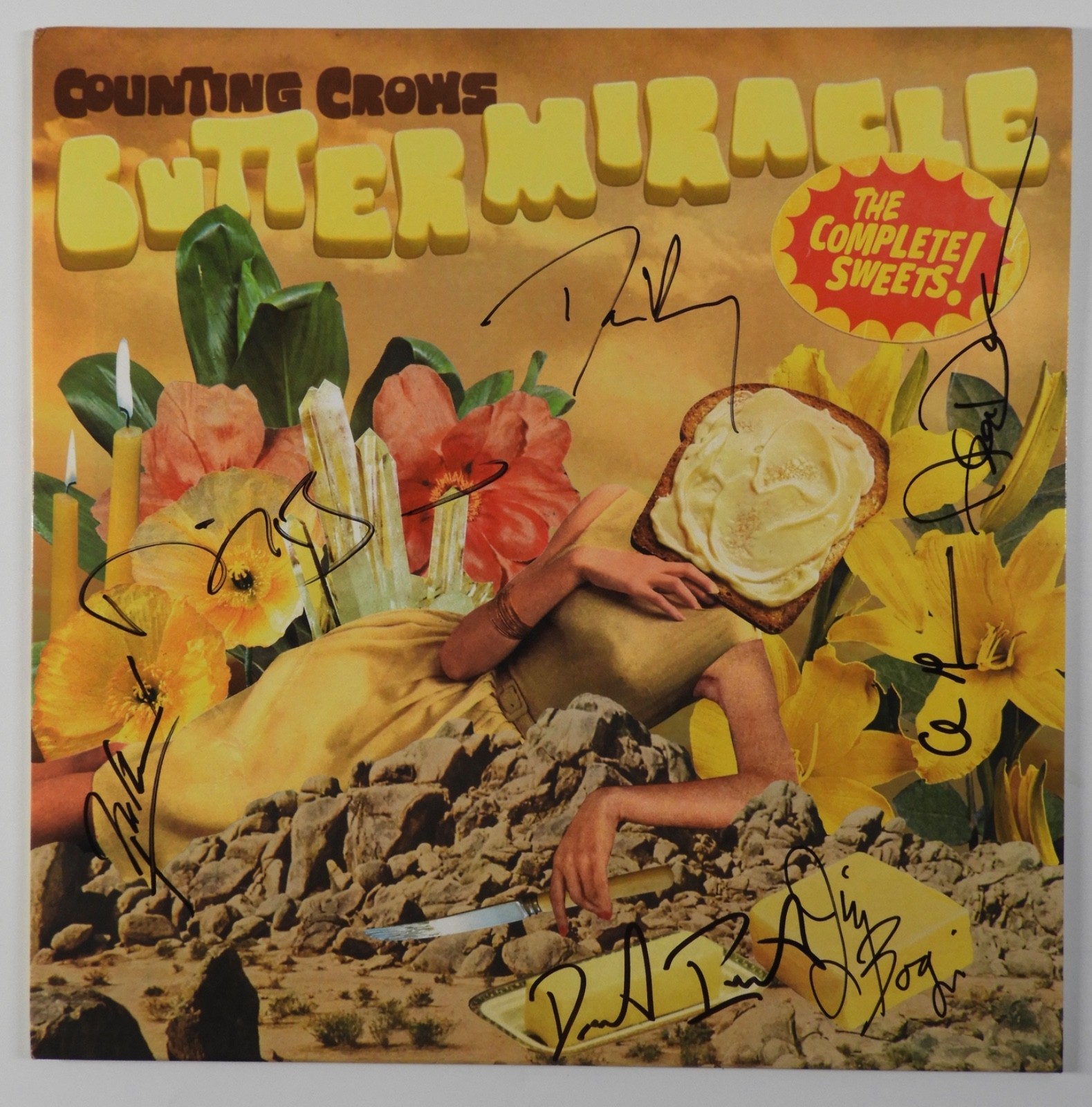 Counting Crows JSA Fully Signed Autograph Record Album Vinyl Butter Miracle