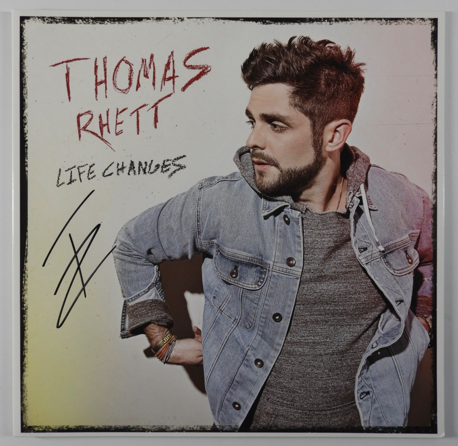 Thomas Rhett JSA Fully Signed Autograph Record Album Vinyl Life Changes