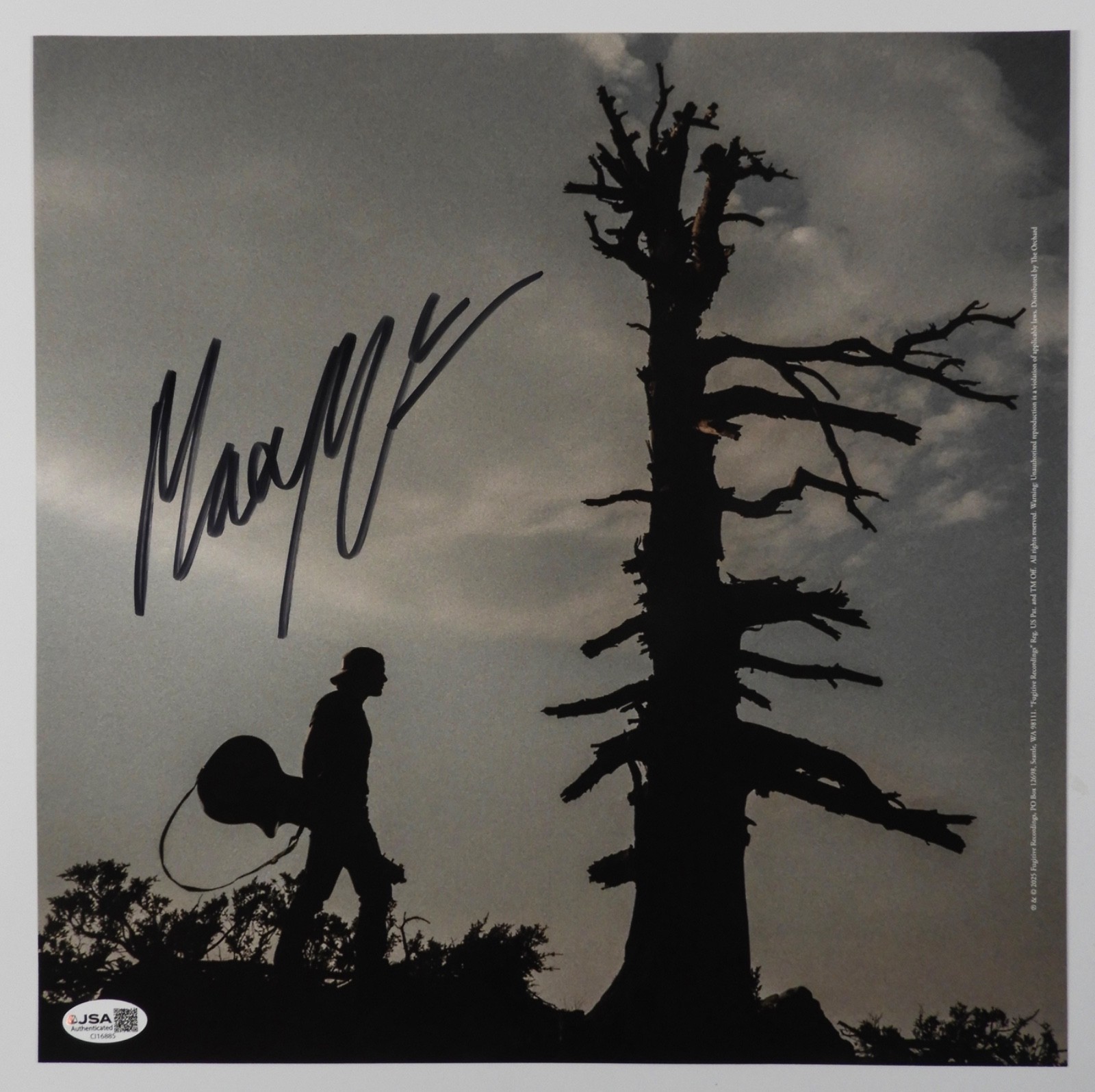 Max McNown JSA Fully Signed Autograph Record Album Vinyl Insert