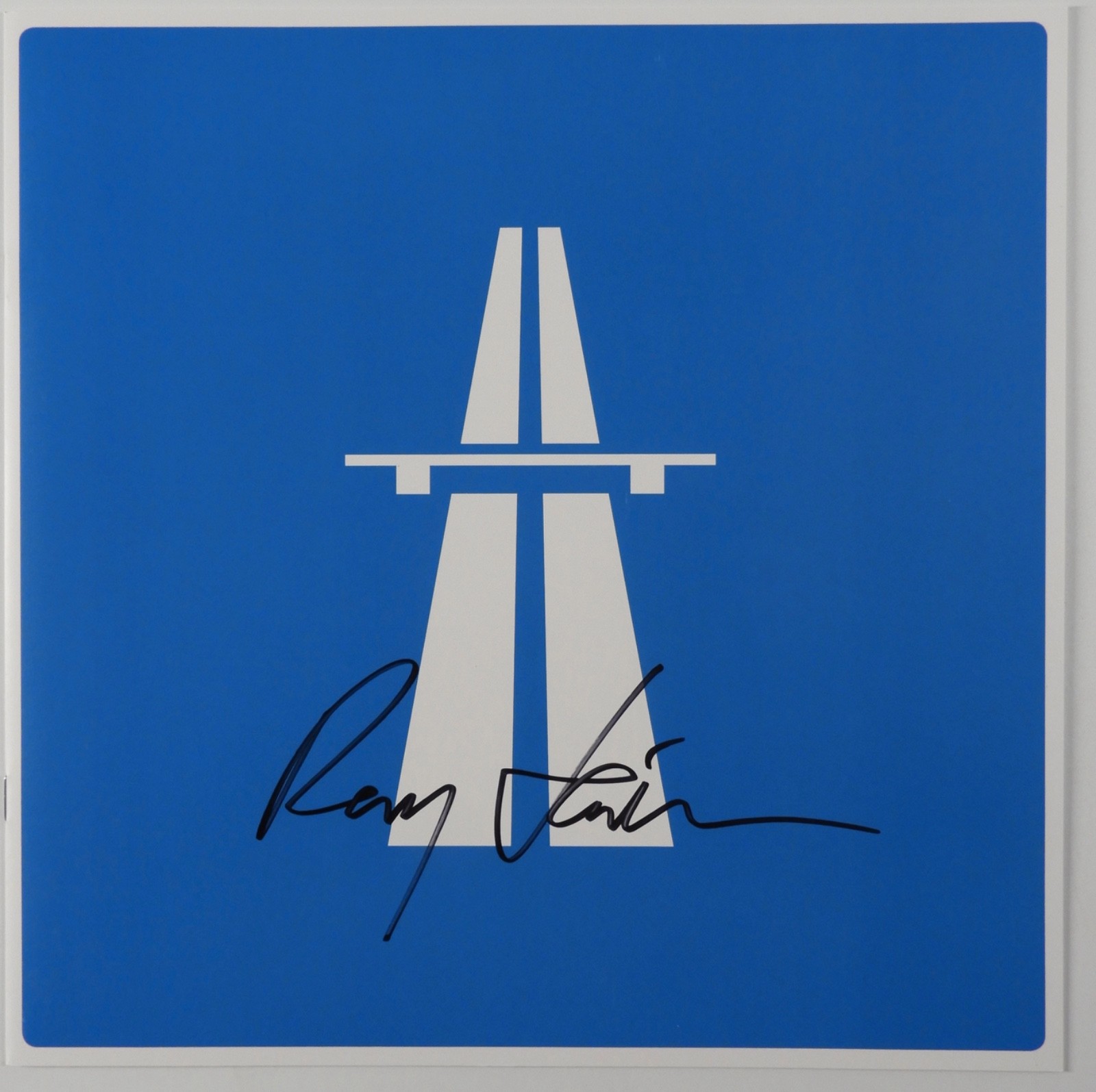 Kraftwerk Ralf Hutter JSA Signed Autograph Record Album Insert Autobahn Hütter