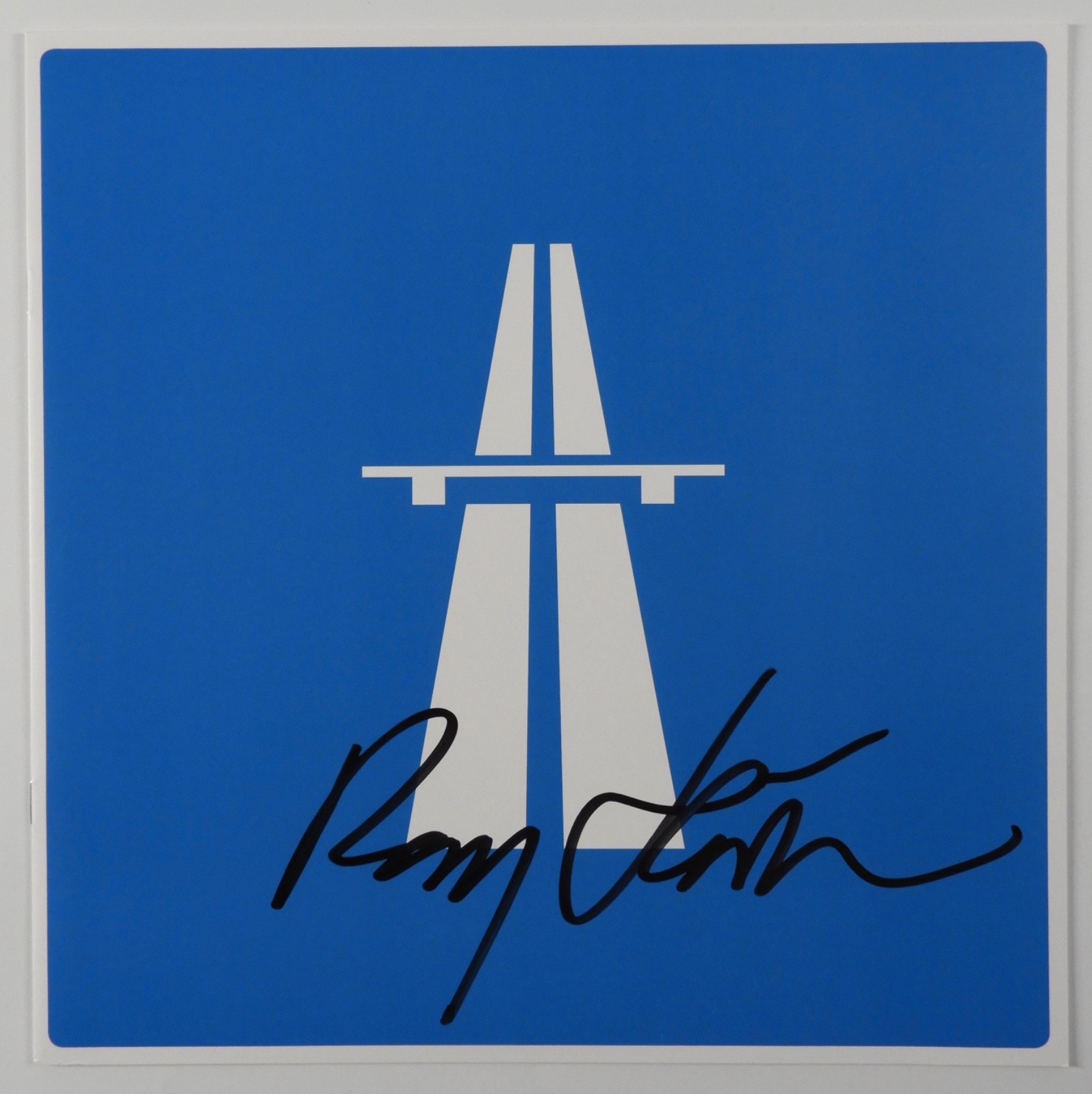 Kraftwerk Ralf Hutter JSA Signed Autograph Record Album Insert Autobahn Hütter