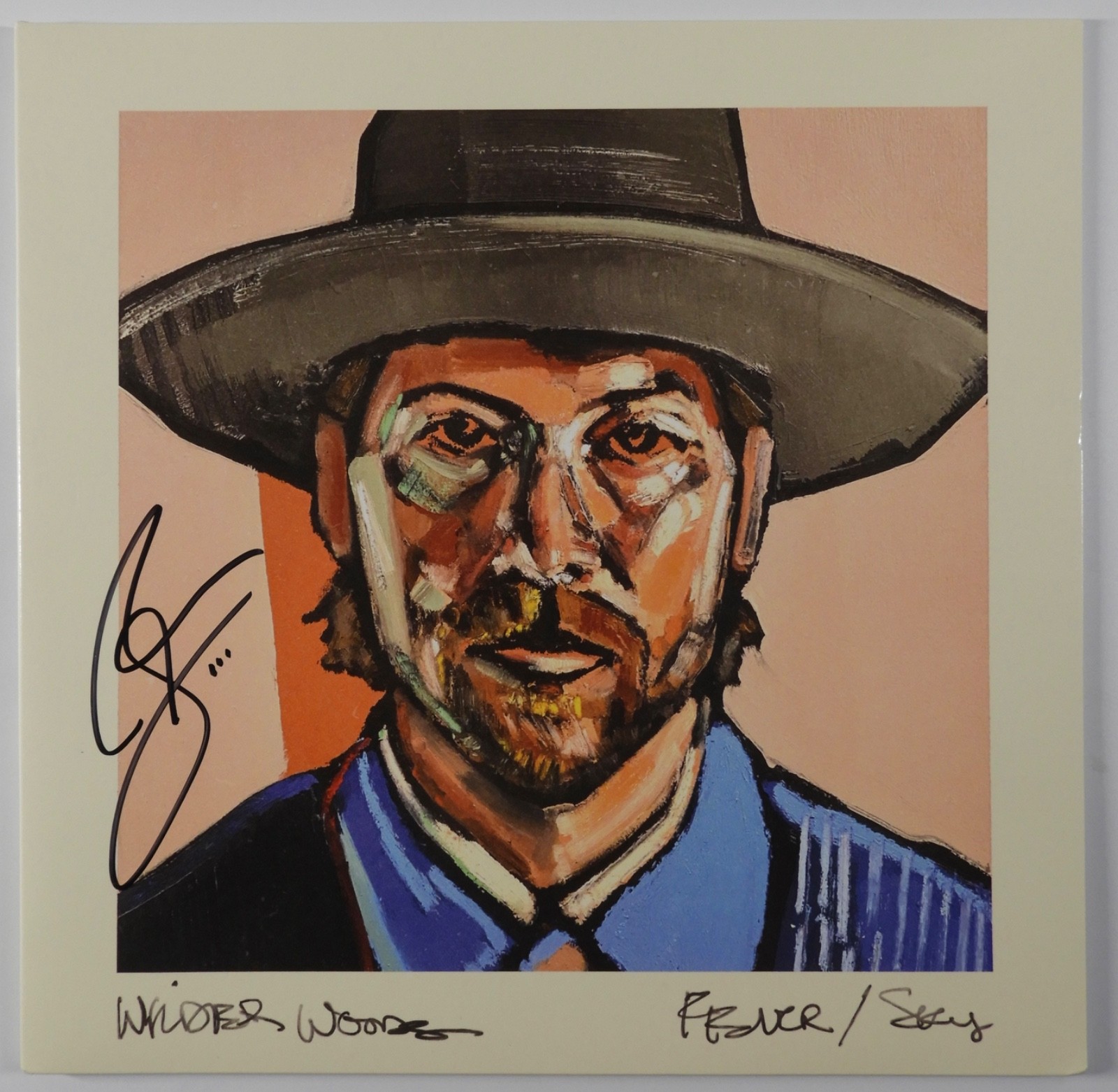 Bear Rinehart Wilder Woods Fully JSA Autograph Signed Album Vinyl Record