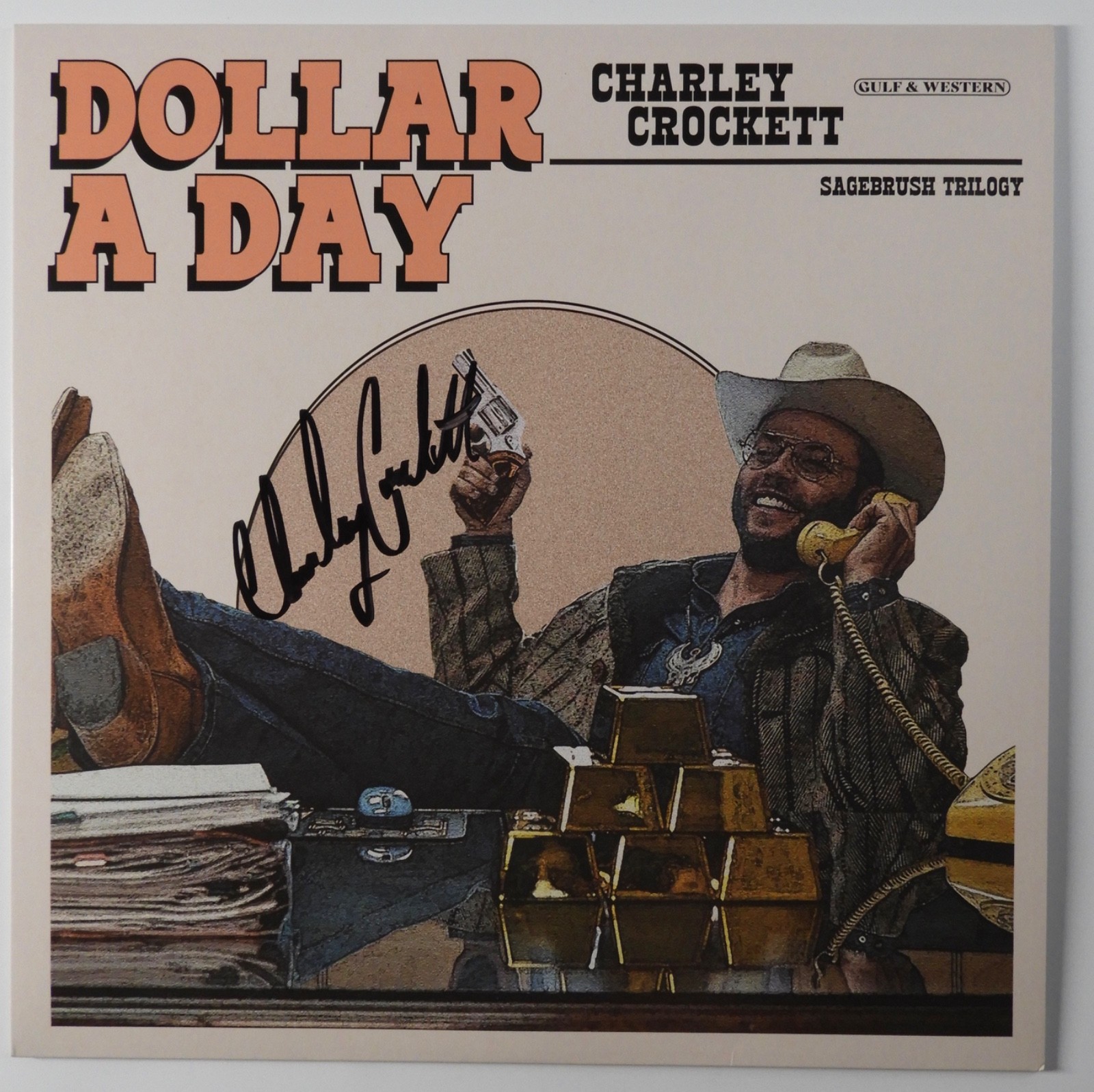 Charley Crockett JSA Signed Autograph Record Album Dollar A Day