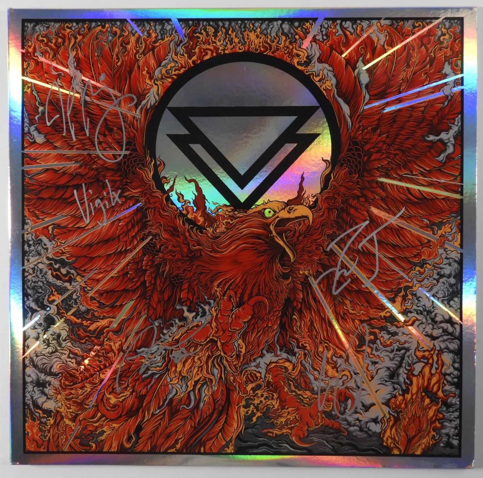 The Ghost Inside JSA Fully Signed Autograph Record Album Vinyl Rise From The Ash