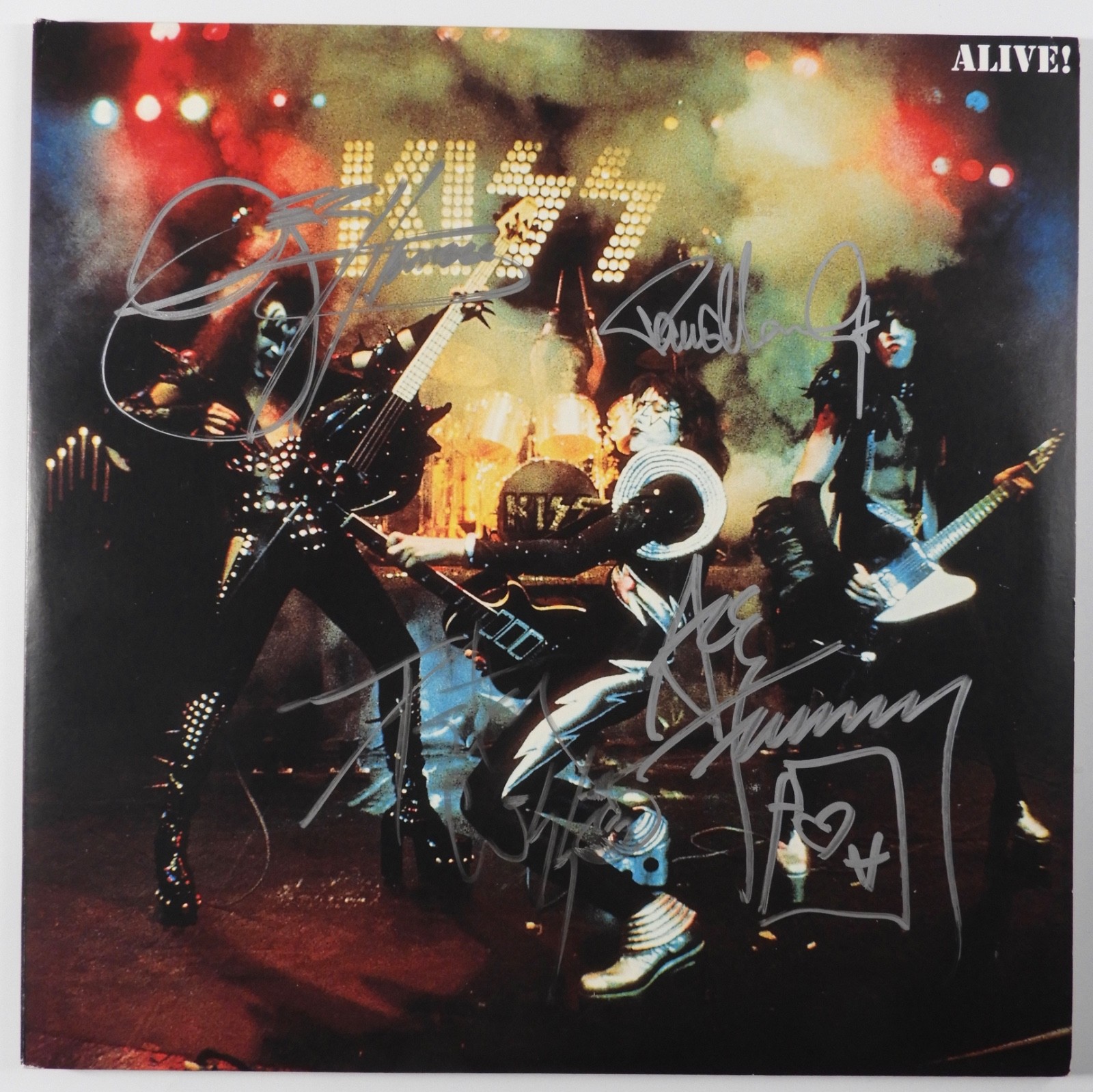 KISS JSA Fully Signed Autograph Album Alive Gene Simmons Paul Stanley +