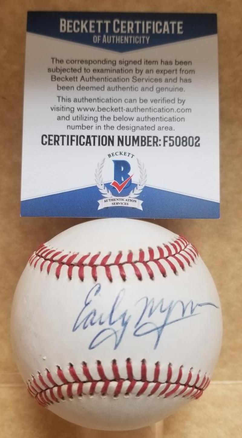 EARLY WYNN WHITE SOX/ INDIANS SIGNED A.L. BASEBALL BECKETT F50802