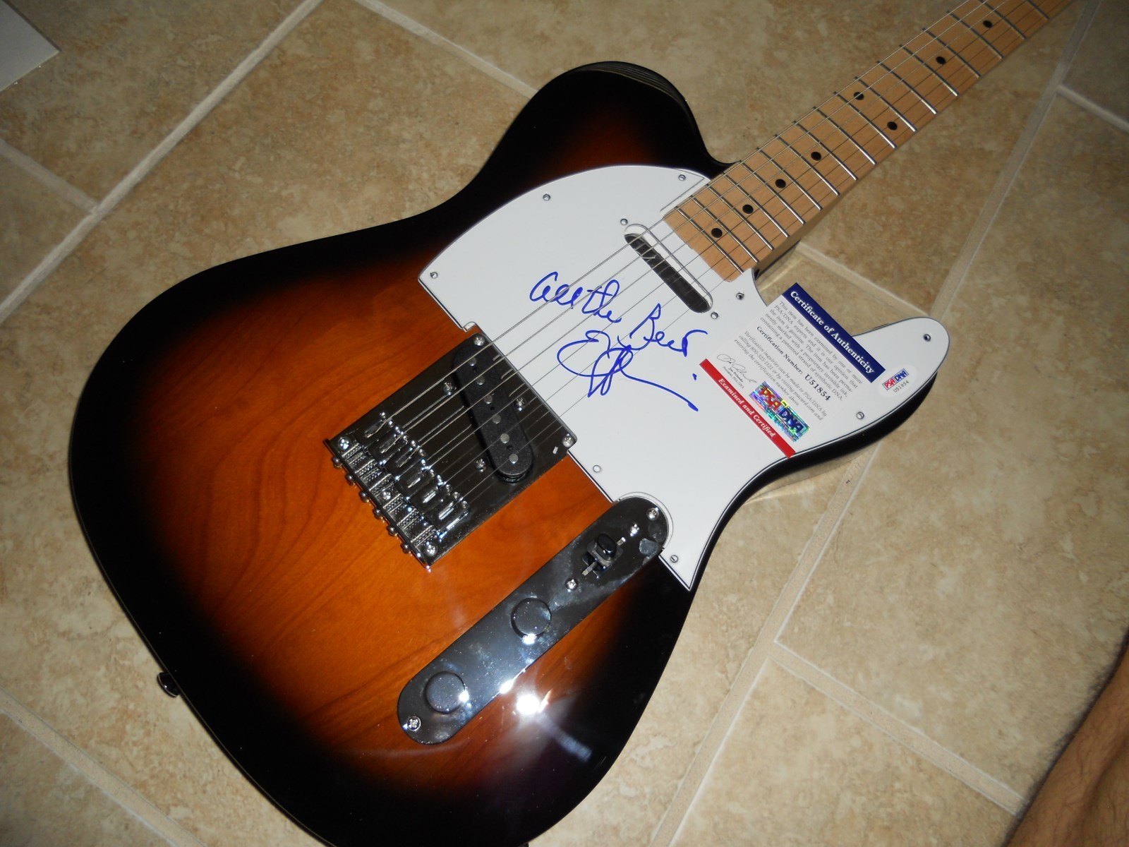 Emmy Lou Harris IP Signed Autograph Electric Guitar PSA Certified