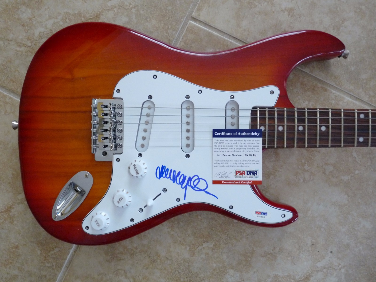 John Mayall IP Signed Autograph Electric Guitar Blues Breakers PSA Certified