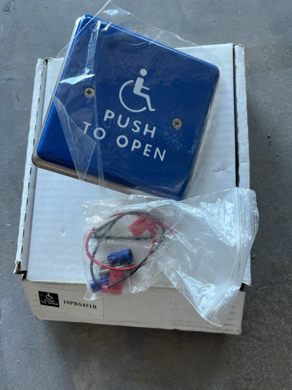 Bea 10PBS451 Push To Exit Button,Square,4-1/2In.