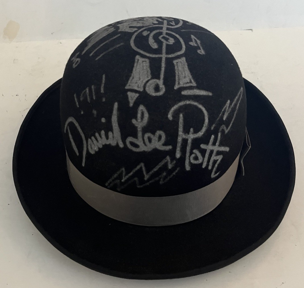 David Lee Roth Van Halen Signed Autographed Bolo Hat W/ Sketch 1991 BAS Cert