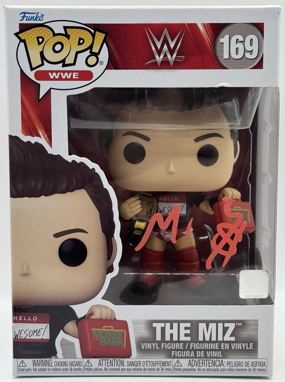 The Miz Signed Autographed Funko Pop Vinyl WWE Figure I’m Awesome JSA
