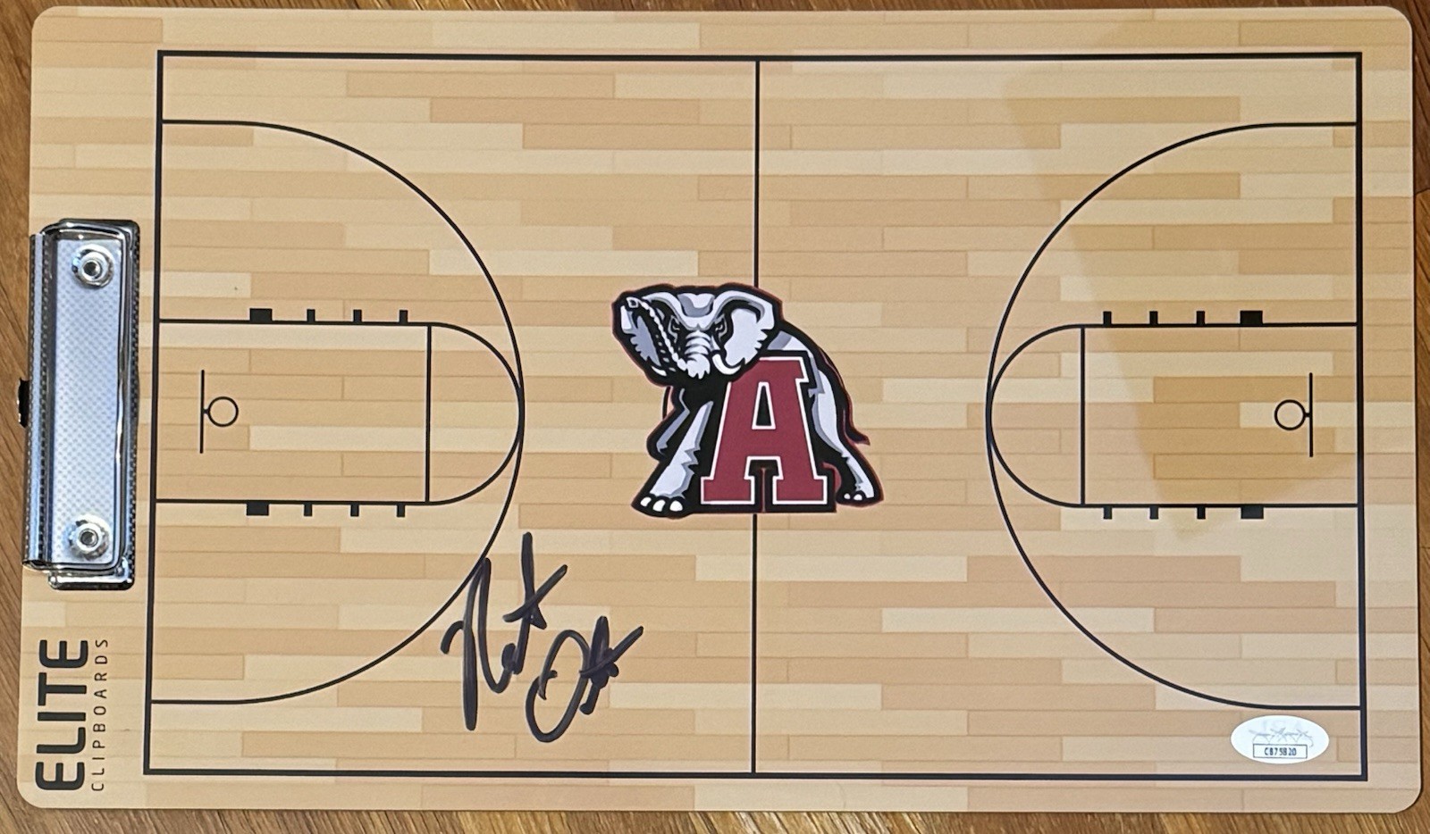 Nate Oats Signed Autographed Alabama Crimson Tide Coaches Clipboard JSA COA