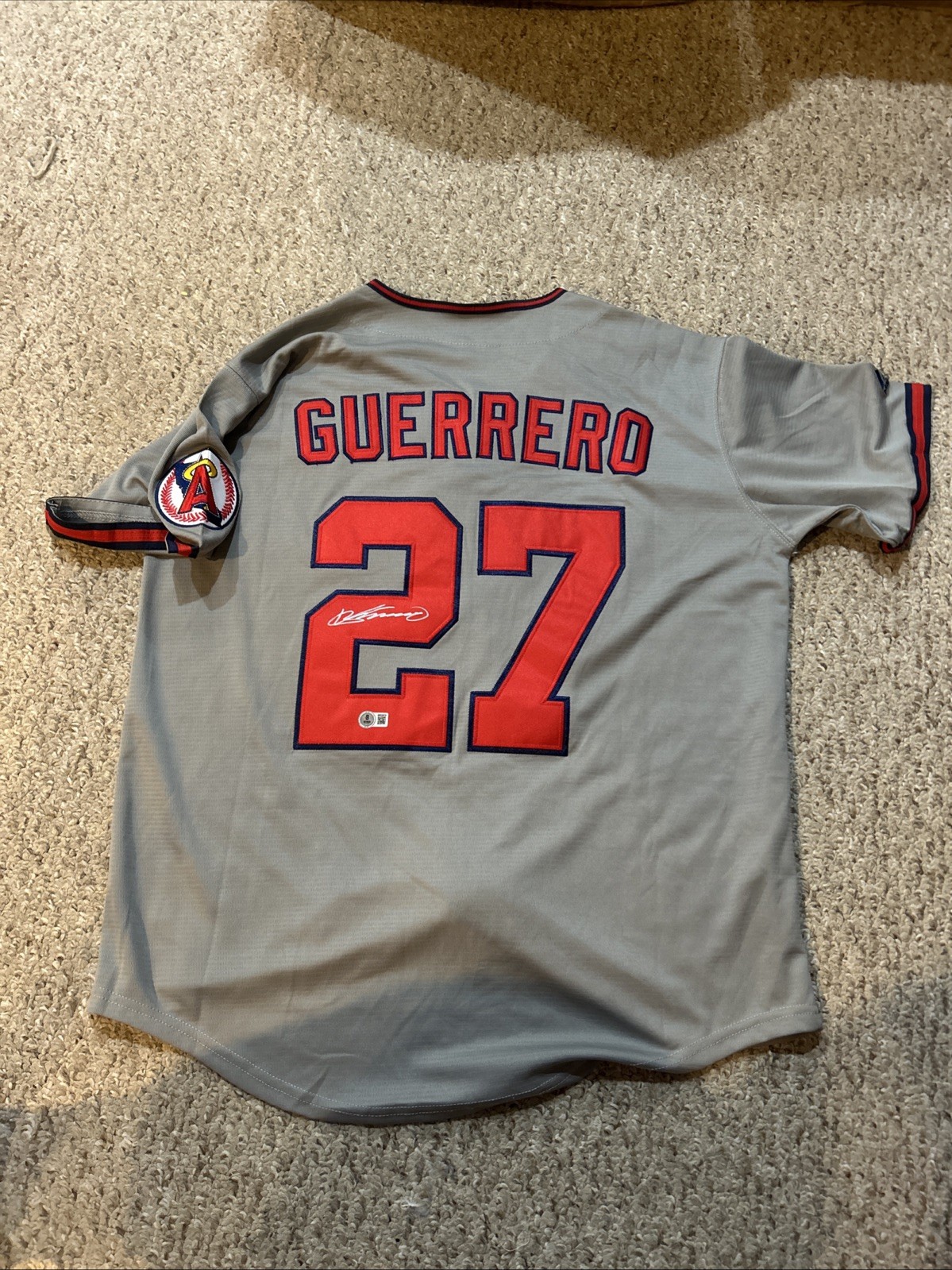 LOS ANGELES ANGELS- VLADIMIR GUERRERO SIGNED AUTOGRAPH JERSEY BECKETT COA