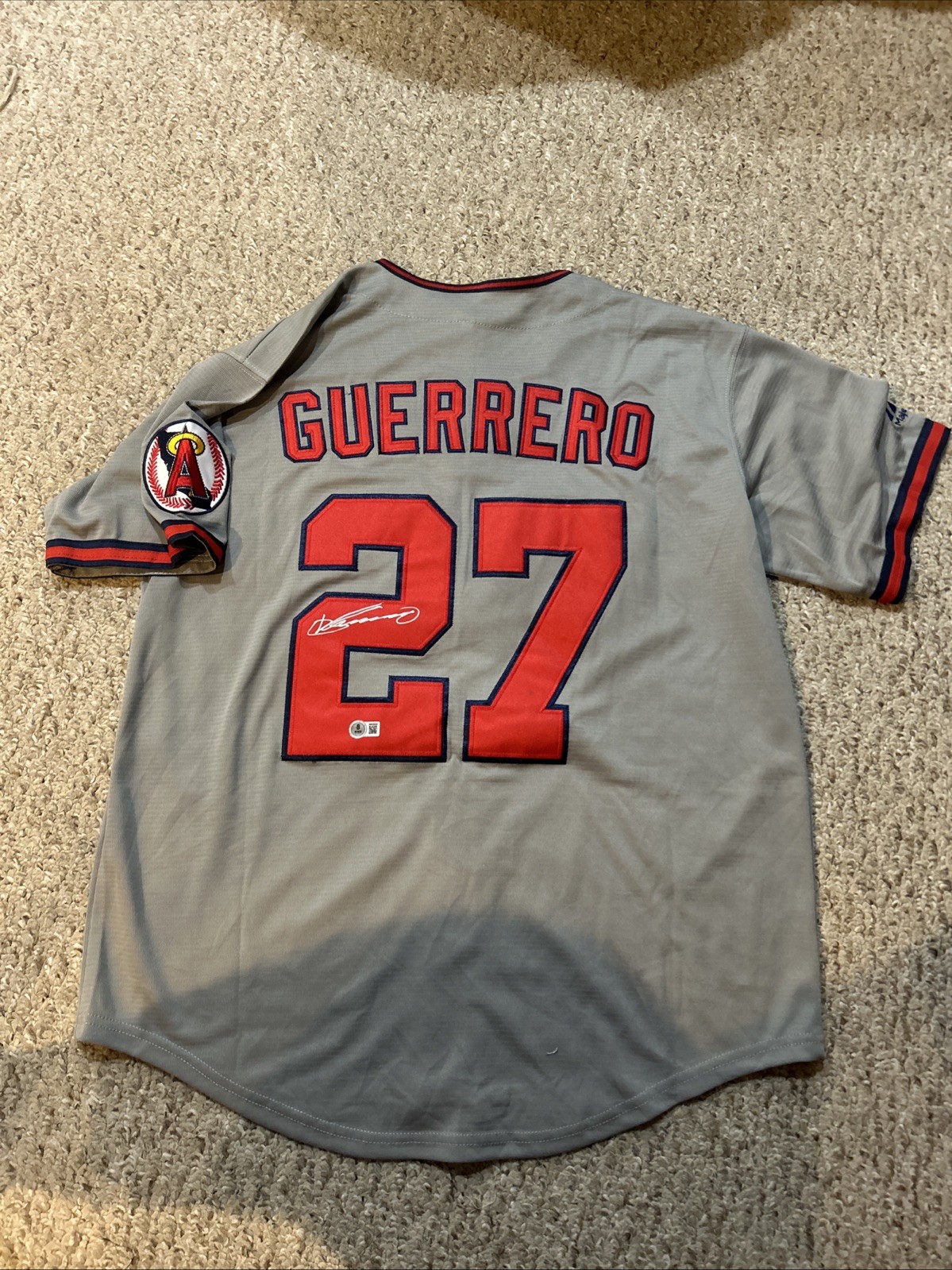 LOS ANGELES ANGELS- VLADIMIR GUERRERO SIGNED AUTOGRAPH JERSEY BECKETT COA