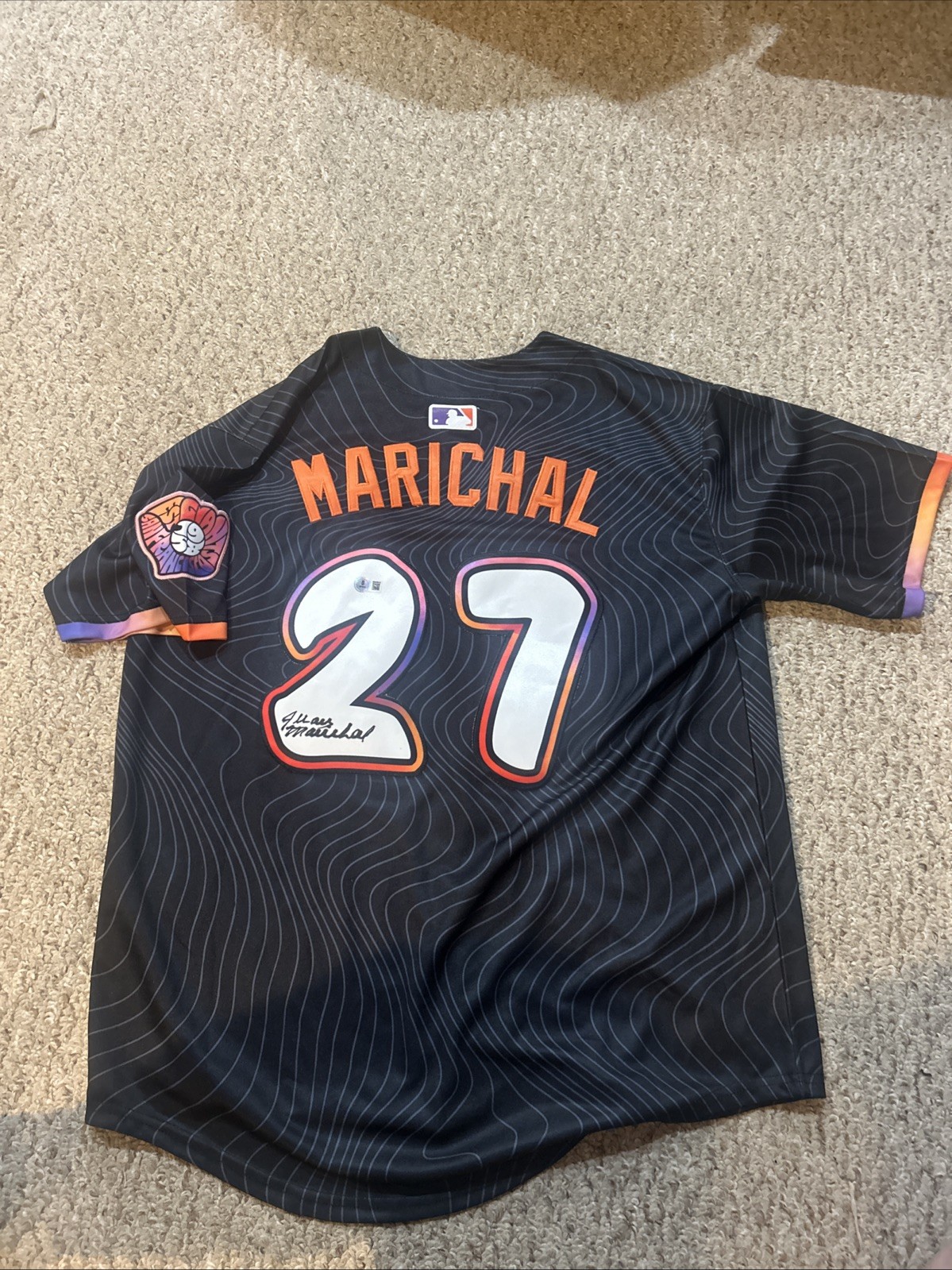 SAN FRANCISCO GIANTS- JUAN MARICHAL SIGNED AUTOGRAPH JERSEY BAS COA CITY CONNECT