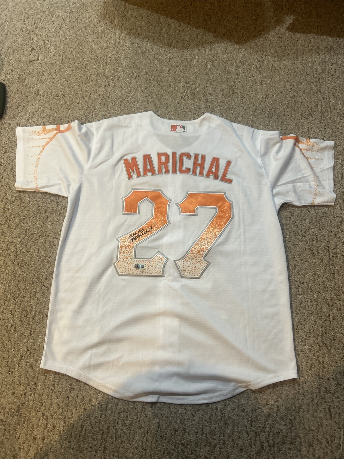 SAN FRANCISCO GIANTS- JUAN MARICHAL SIGNED AUTOGRAPH JERSEY BAS COA CITY CONNECT