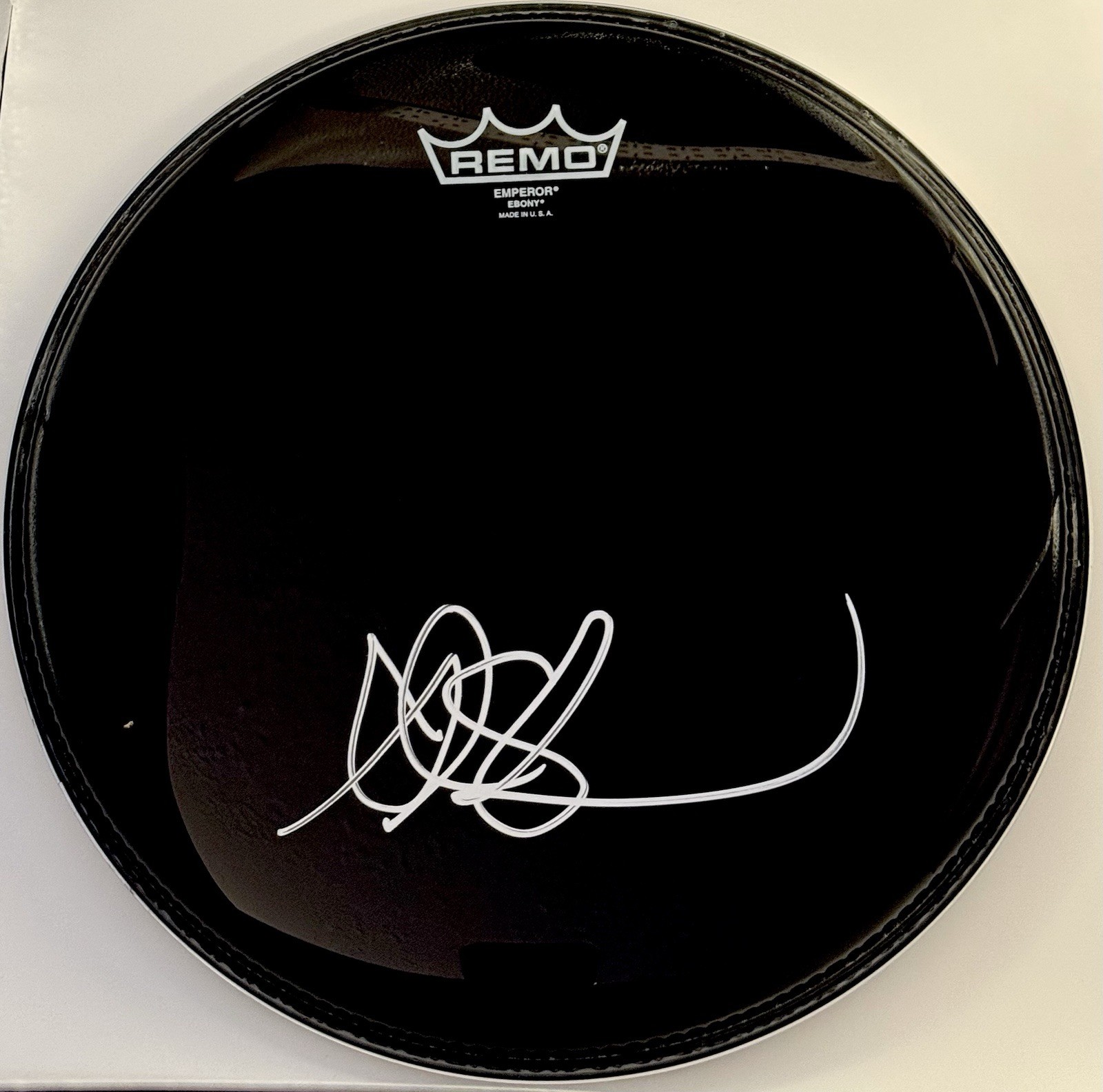 Gil Sharone Signed Autographed 12” Inch Black Drumhead Manson JSA COA