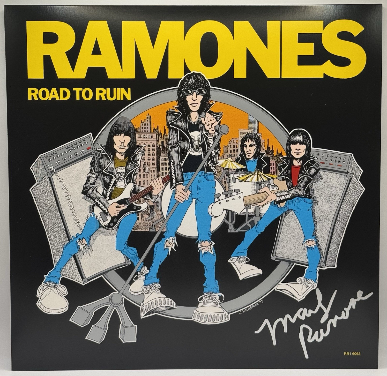 Marky Ramone Signed Autographed Road To Ruin Vinyl Album JSA COA