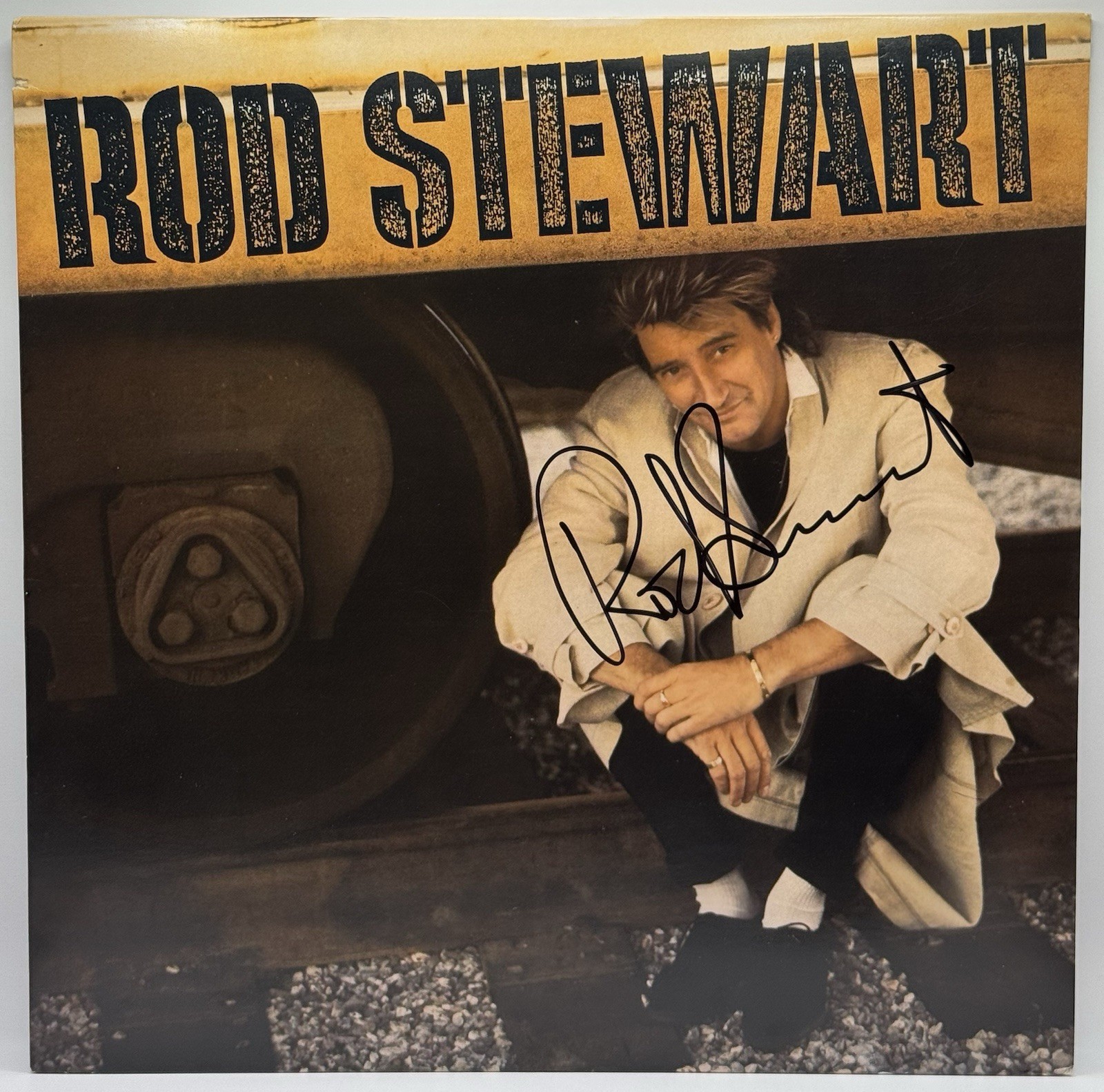 Rod Stewart Signed Autographed Every Beat Of My Heart Vinyl Album JSA COA